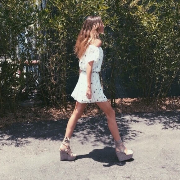 NWT REBELLION Off Shoulder Milos White Dress B - Picture 6 of 6